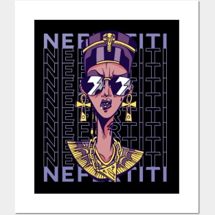 Retro Nefertiti Funny Egyptian History Teacher Archeologist Posters and Art